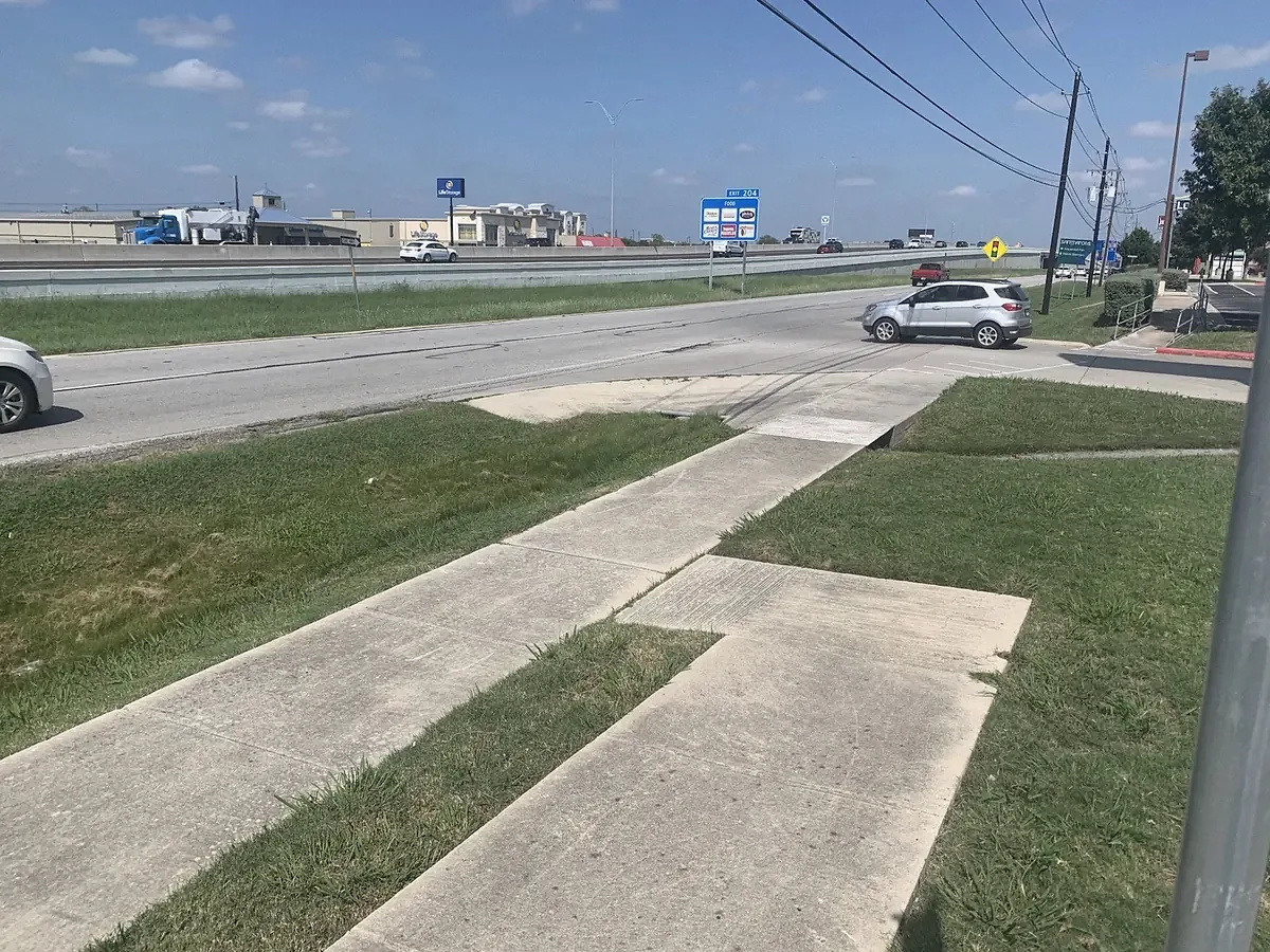Dirty concrete before pressure washing in [City] TX